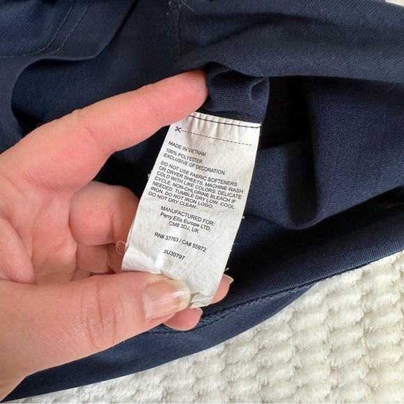 Jack Nicklaus Polo Mens XL Solid Navy Blue Performance Golden Bear Golf - Picture 5 of 9